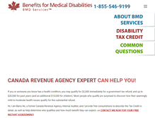 Tablet Screenshot of bmdservices.ca